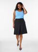 Haut basic uni en coton, Bleu Clair, Model image number 1