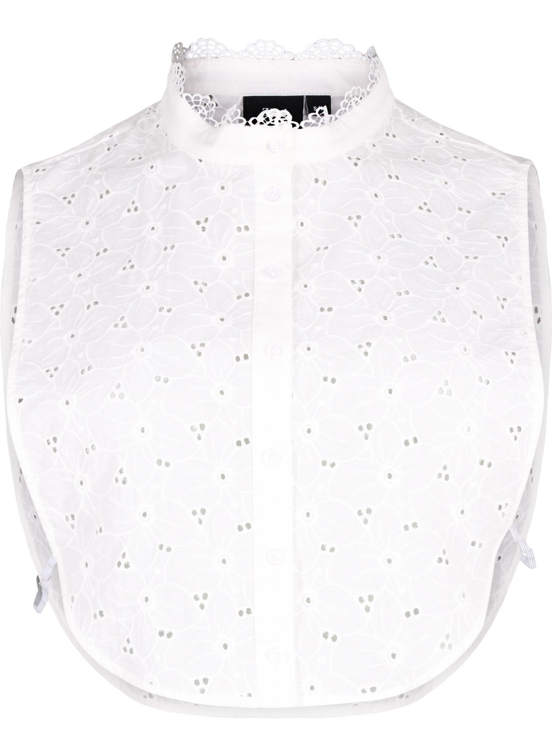Zizzi Col en broderie anglaise, Bright White, Packshot image number 0