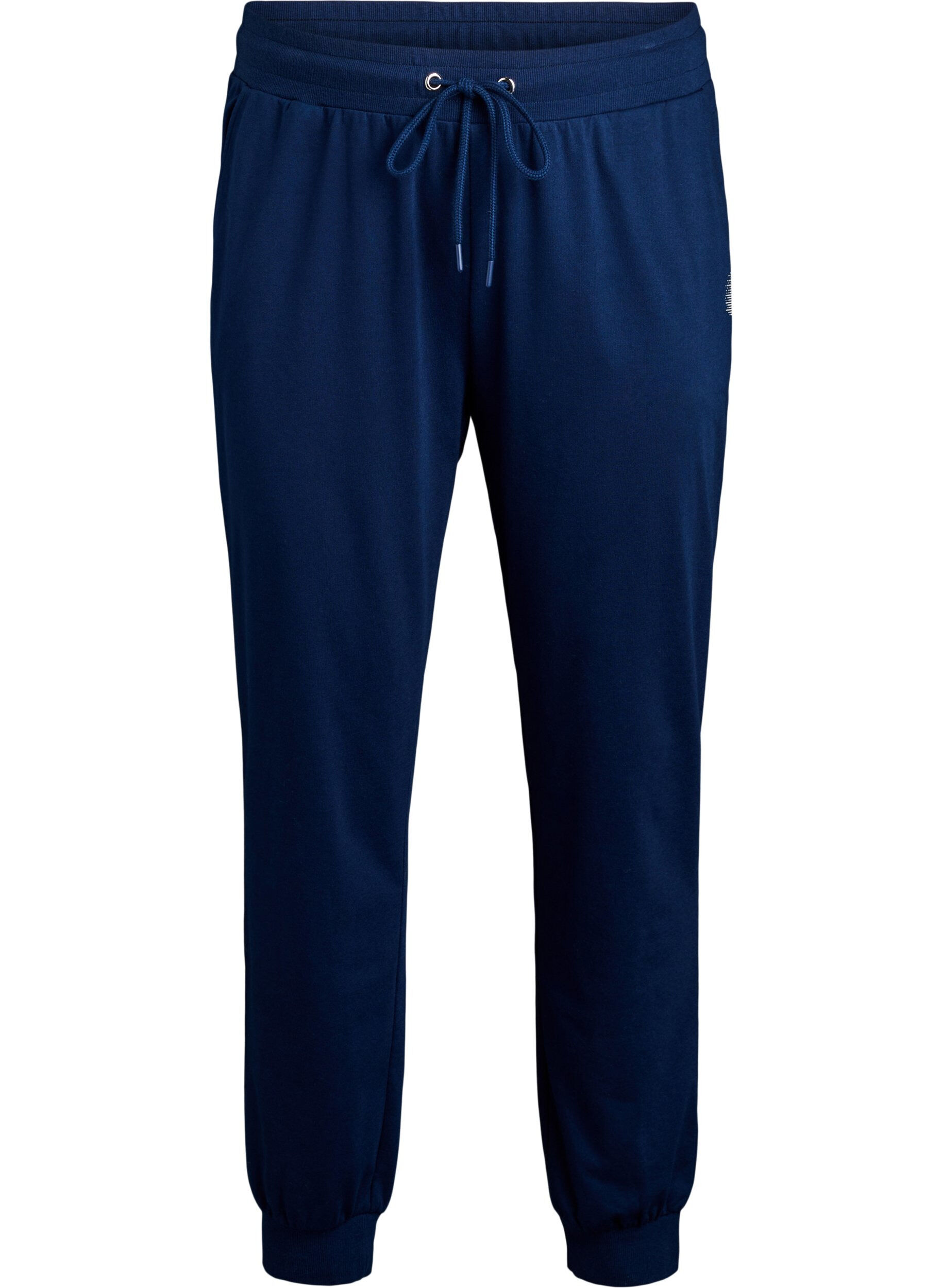 Zizzi Pantalon de sport ample avec des poches, Bleu, Packshot image number 0