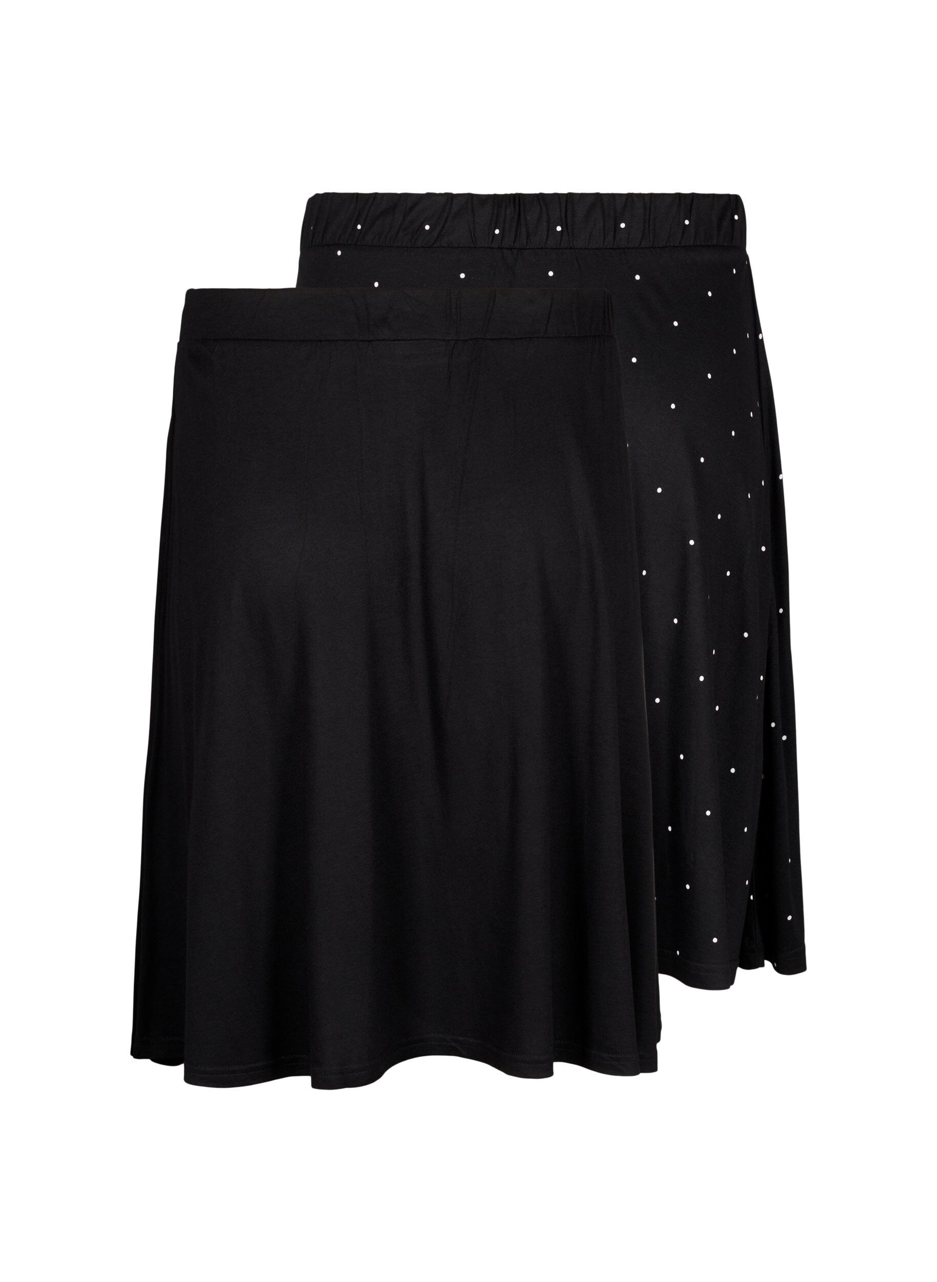 ZizziJupe en viscose 2-pack, Charbon, Packshot image number 1