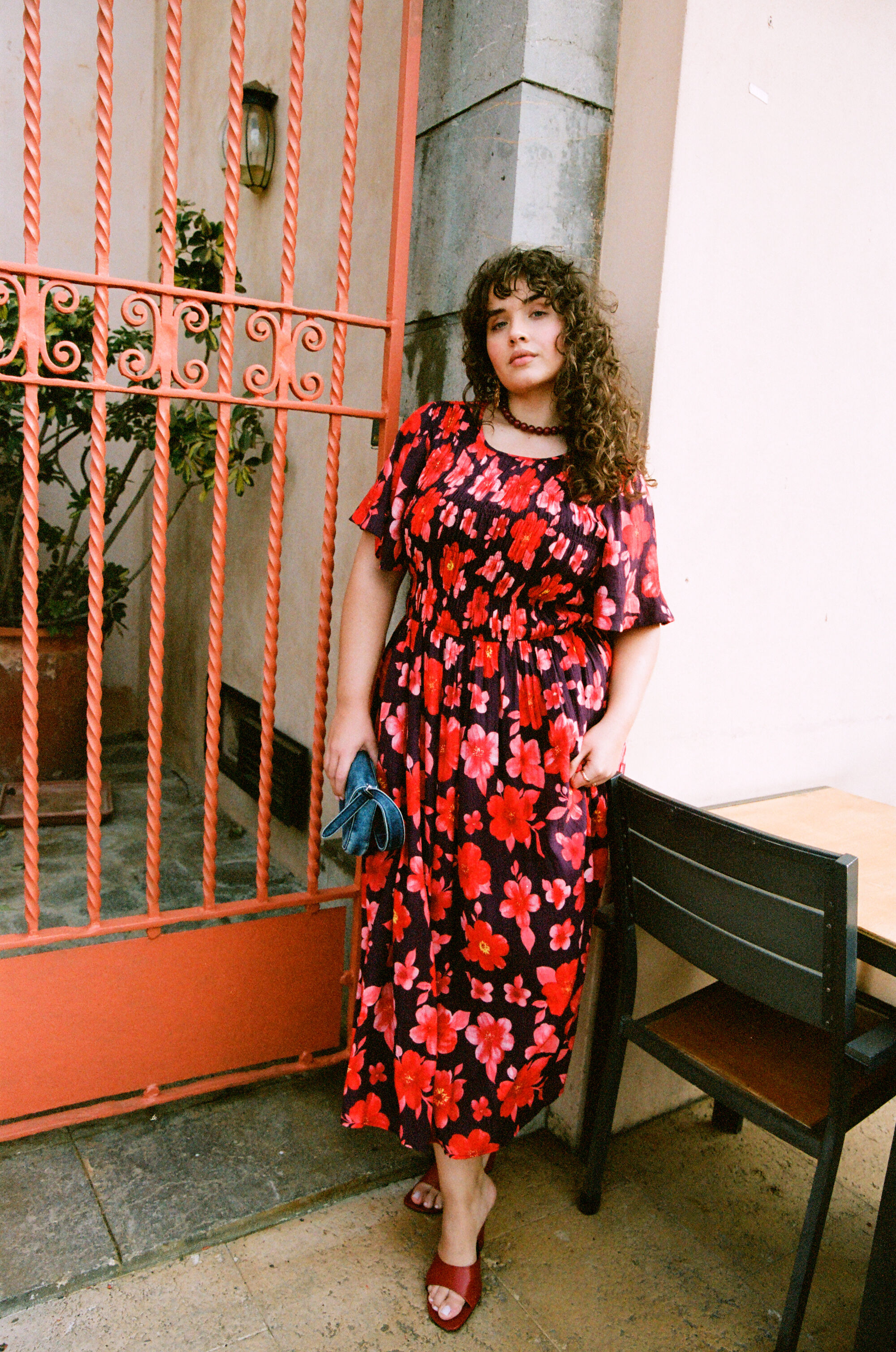 Zizzi&Eacute;l&eacute;gance florale en rouge, , Model