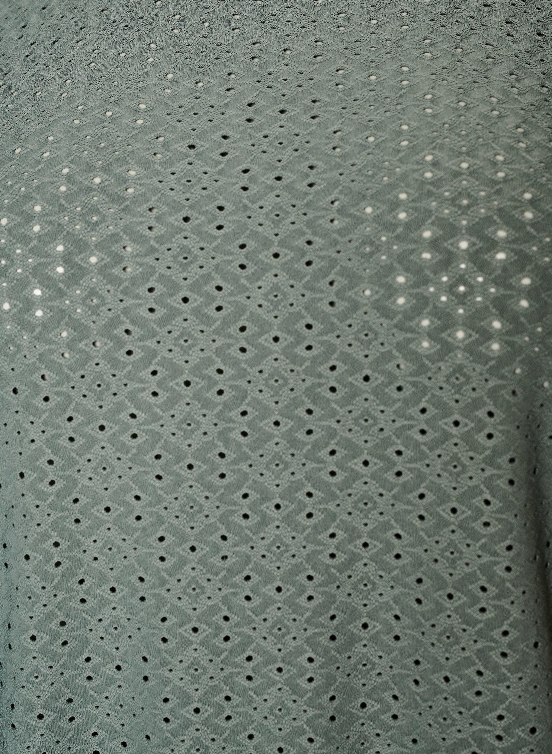 ZizziBlouse avec broderie ajour&eacute;e et effet ballon, Vert fonc&eacute;, Packshot image number 2