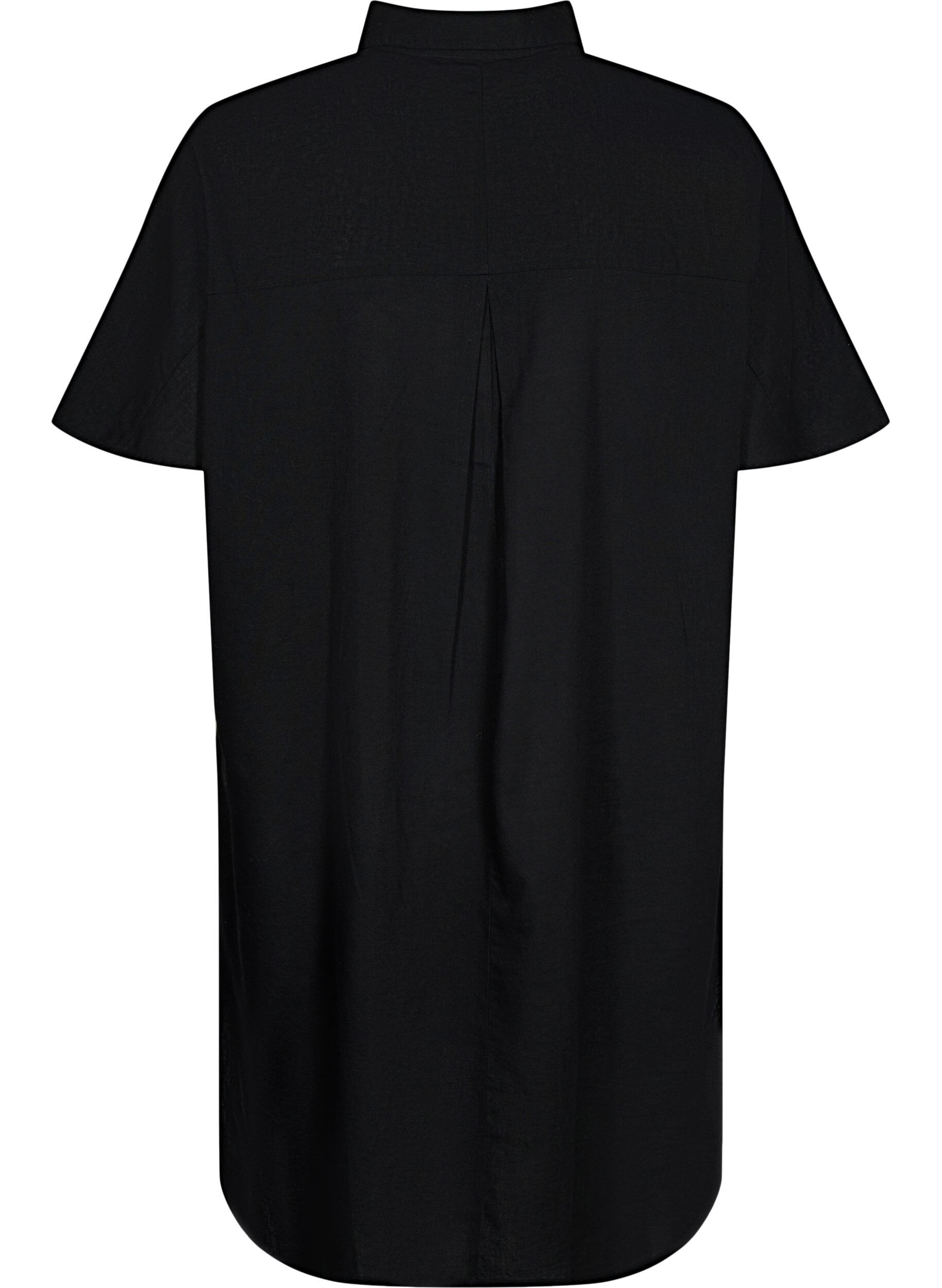 Zizzi Chemise longue &agrave; manches courtes, Black, Packshot image number 1