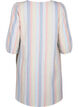 Robe courte en coton et lin mélangés, Multi Color Stripe, Packshot image number 1