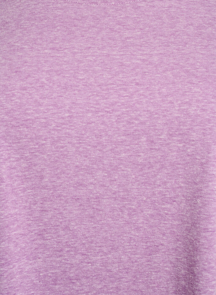 T-shirt m&eacute;lang&eacute; avec manches courtes, Violet, Packshot image number 2
