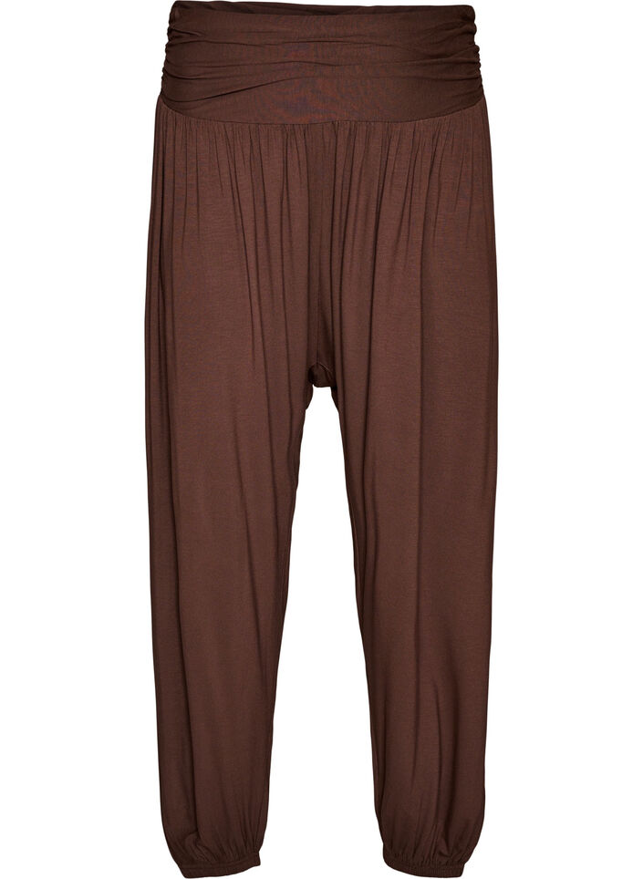 Pantalon sarouel ample, Marron, Packshot image number 0