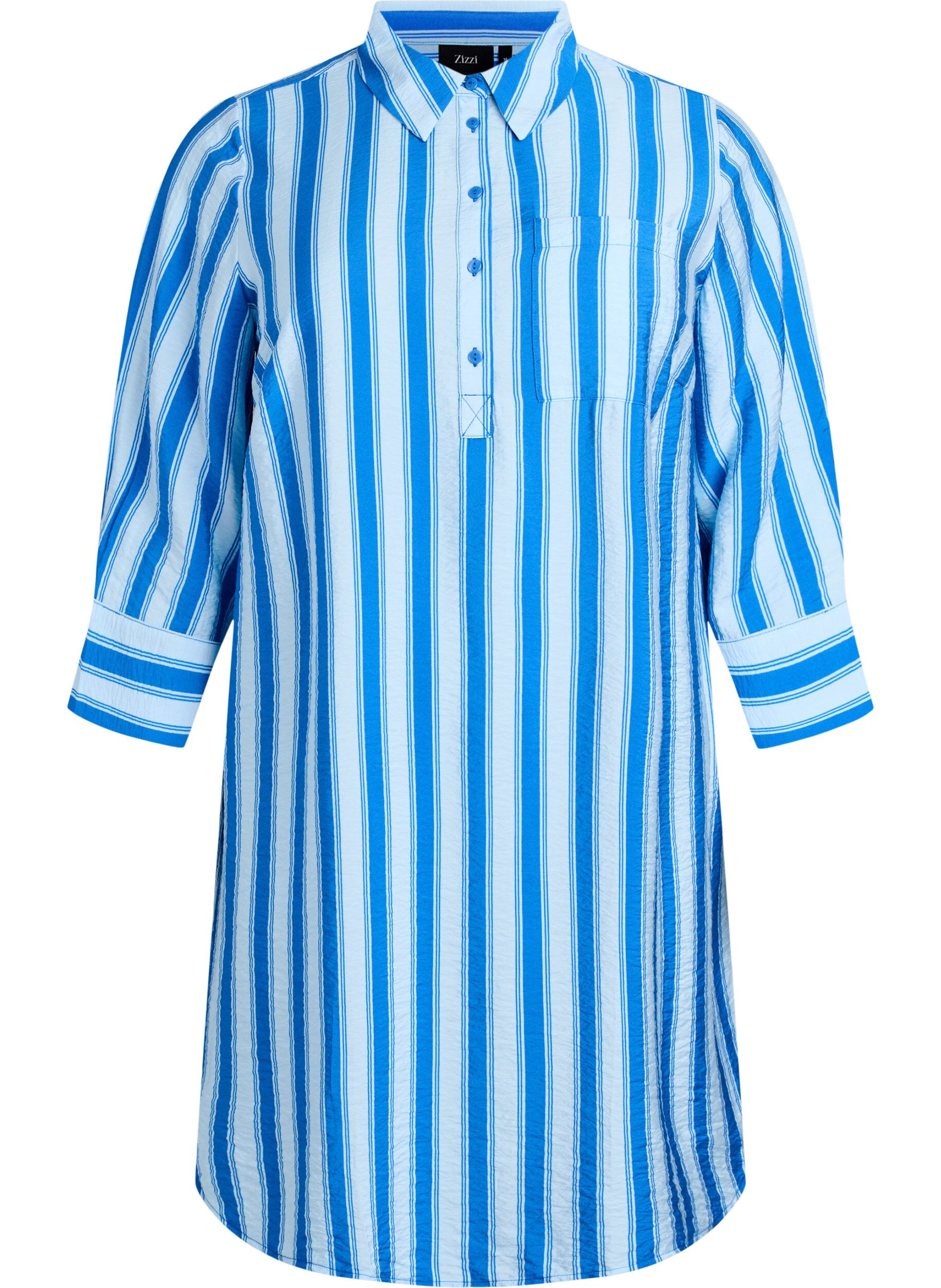 Robe courte avec col et poche poitrine