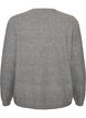 Cardigan avec boutons et devant arrondi, Gris, Packshot image number 1