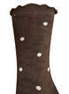 Chaussettes en coton avec des motifs, Marron, Packshot image number 2