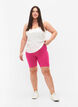 Short cycliste de base de couleur unie, Rose, Model image number 1