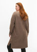 Robe en tricot avec fente, Walnut/White, Model image number 1