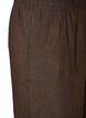 Pantalon large en lin et viscose, Marron, Packshot image number 2