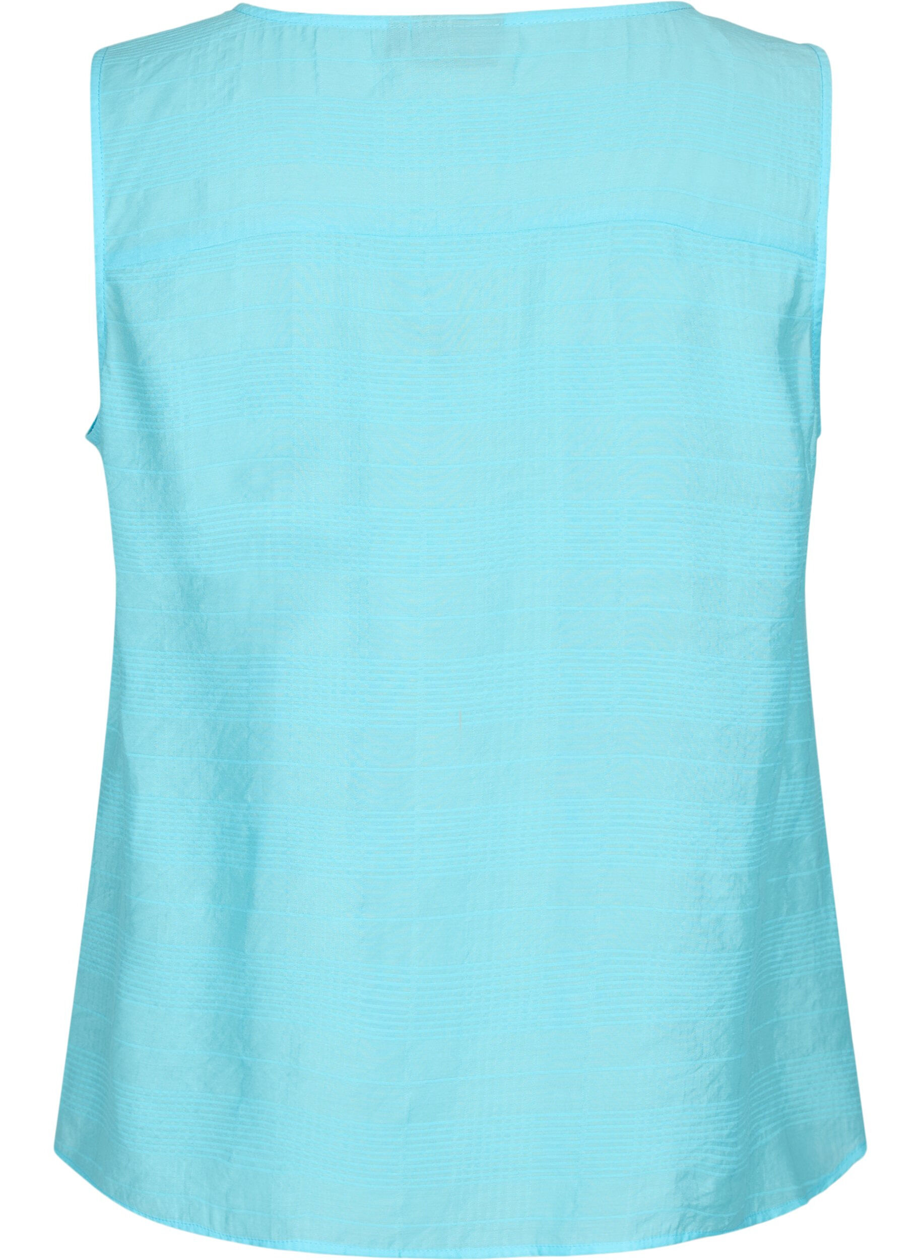 Zizzi Top en viscose textur&eacute;e, Bachelor Button, Packshot image number 1