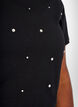 T-shirt en coton avec strass, Black, Model image number 2