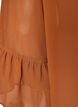 Blouse avec ruban &agrave; nouer et volants, Camel, Packshot image number 3