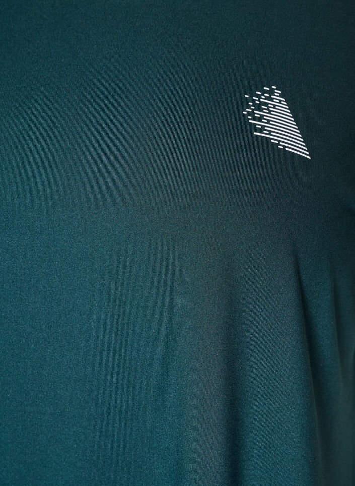 T-shirt d'entra&icirc;nement long, Vert fonc&eacute;, Packshot image number 2