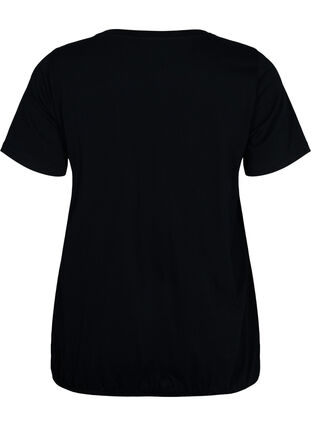 T-shirt en coton avec imprimé métallisé, Black W. Love, Packshot image number 1