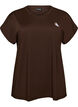T-shirt de sport couleur unie, Marron, Packshot image number 0