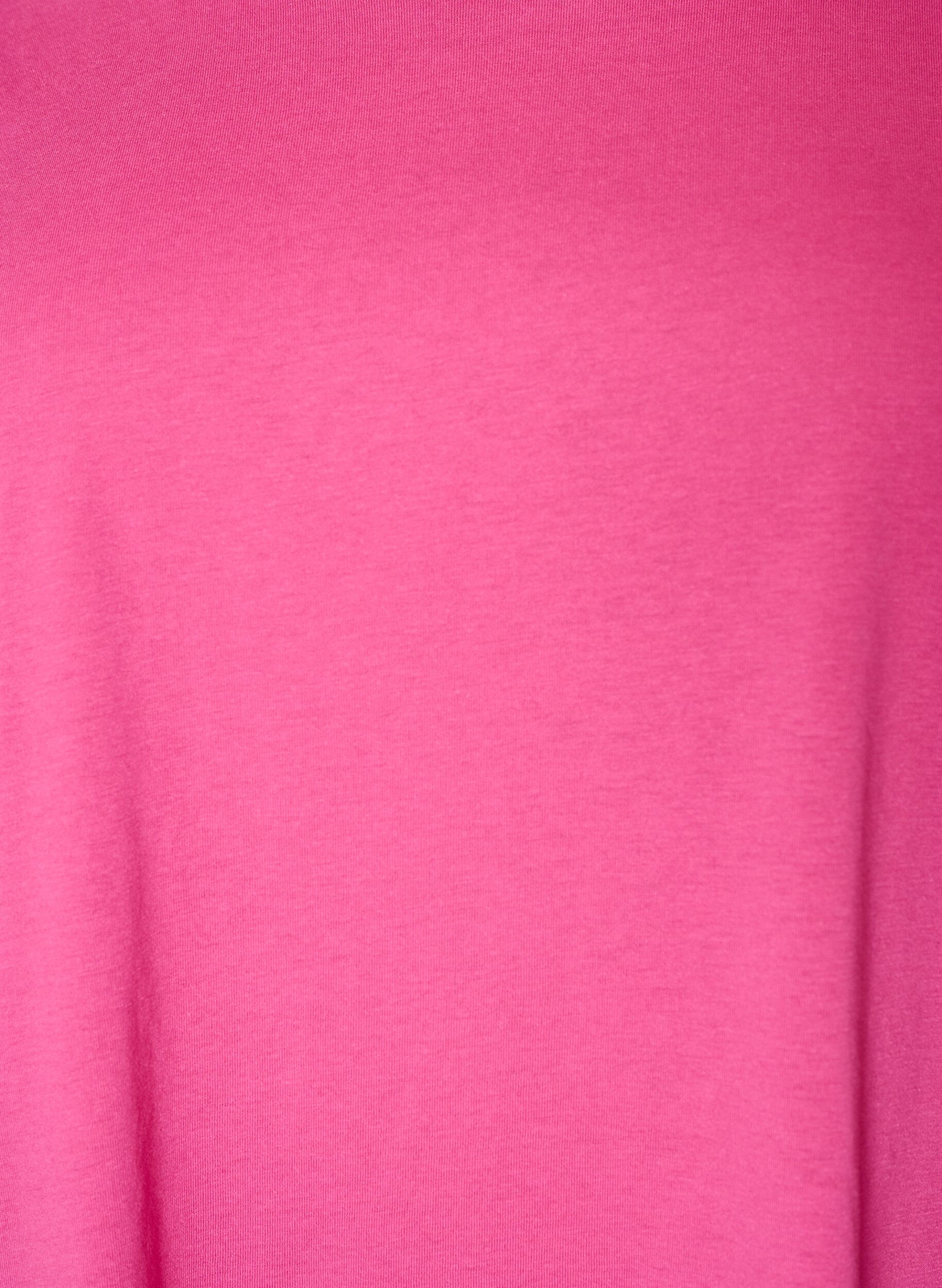 ZizziT-shirt &agrave; manches courtes en coton m&eacute;lang&eacute;, Rose, Packshot image number 2