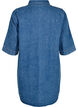 Petite robe en jean avec fermeture &eacute;clair et manches 3/4, Bleu, Packshot image number 1