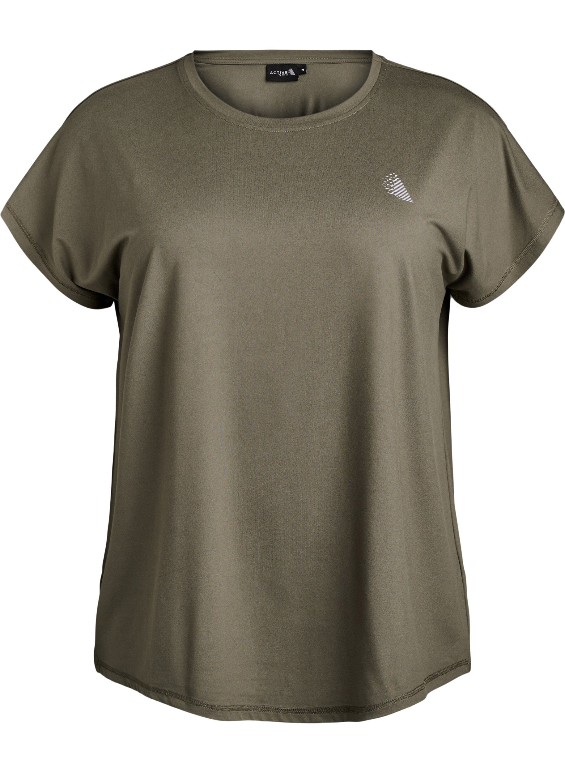 ZizziT-shirt de sport couleur unie, Vert, Packshot image number 0