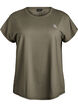 T-shirt de sport couleur unie, Vert, Packshot image number 0