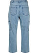 Jeans cargo taille haute, Bleu Clair, Packshot image number 1
