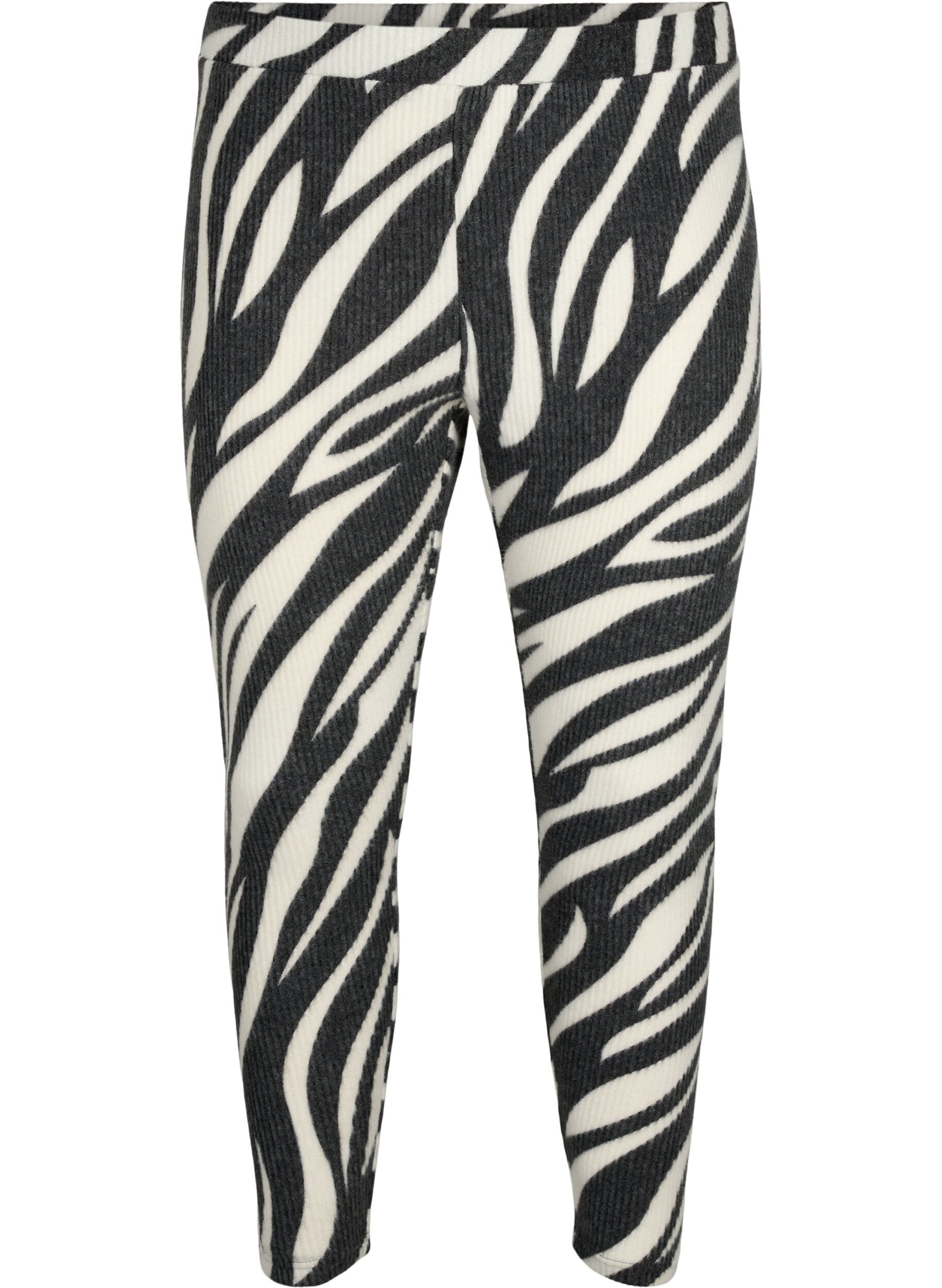 Zizzi Leggings avec imprim&eacute; z&eacute;br&eacute;, White Zebra, Packshot image number 0