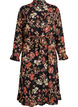 Robe midi &agrave; imprim&eacute; floral avec ceinture amovible &agrave; nouer, Charbon, Packshot image number 0