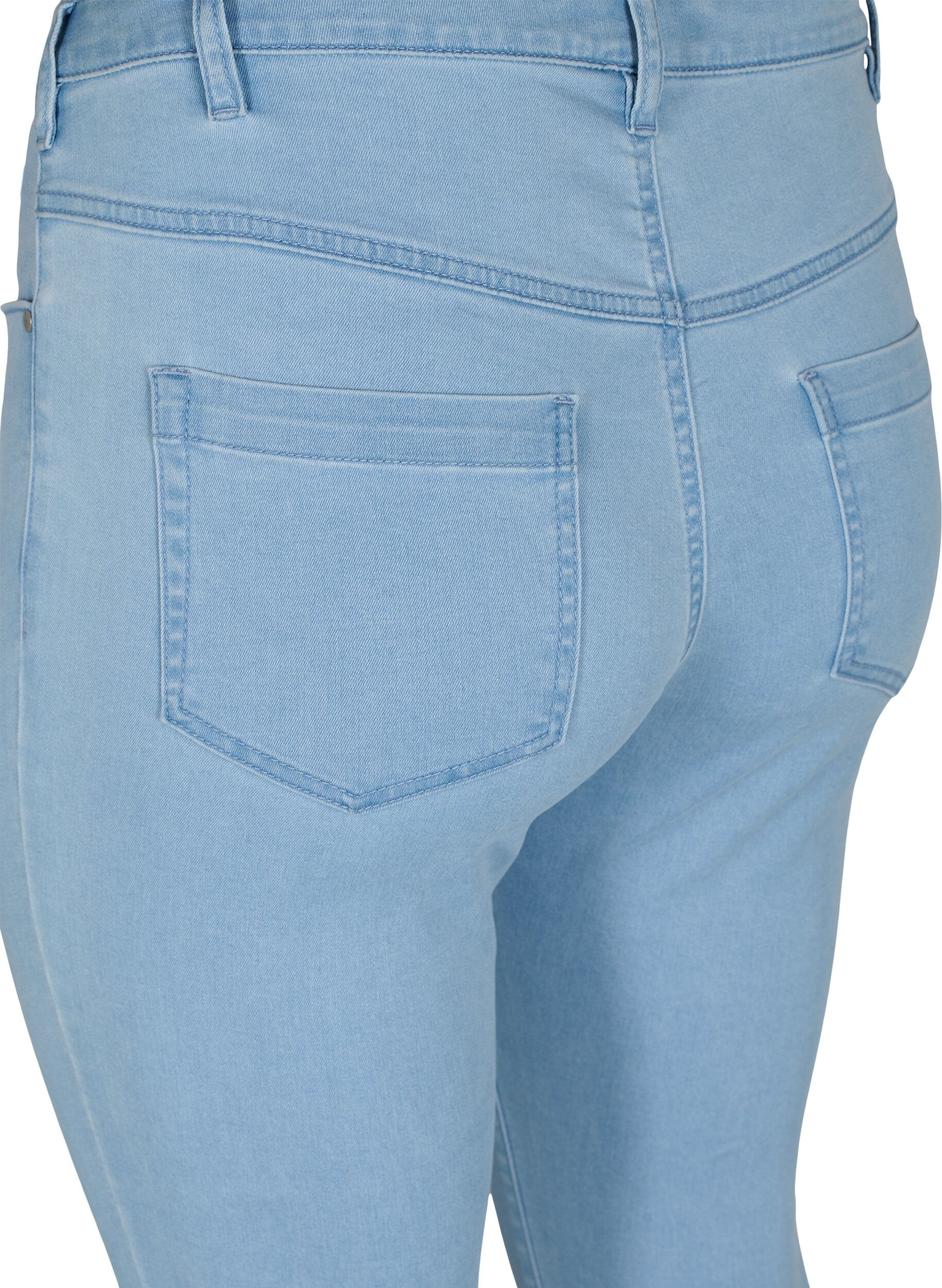 Zizzi Jean Amy super slim &agrave; taille haute, Ex Lt Blue, Packshot image number 3