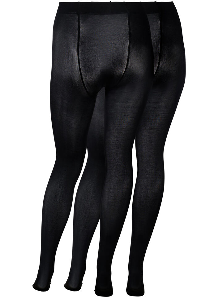Lot de 2 collants en 100 deniers, Noir, Packshot image number 1