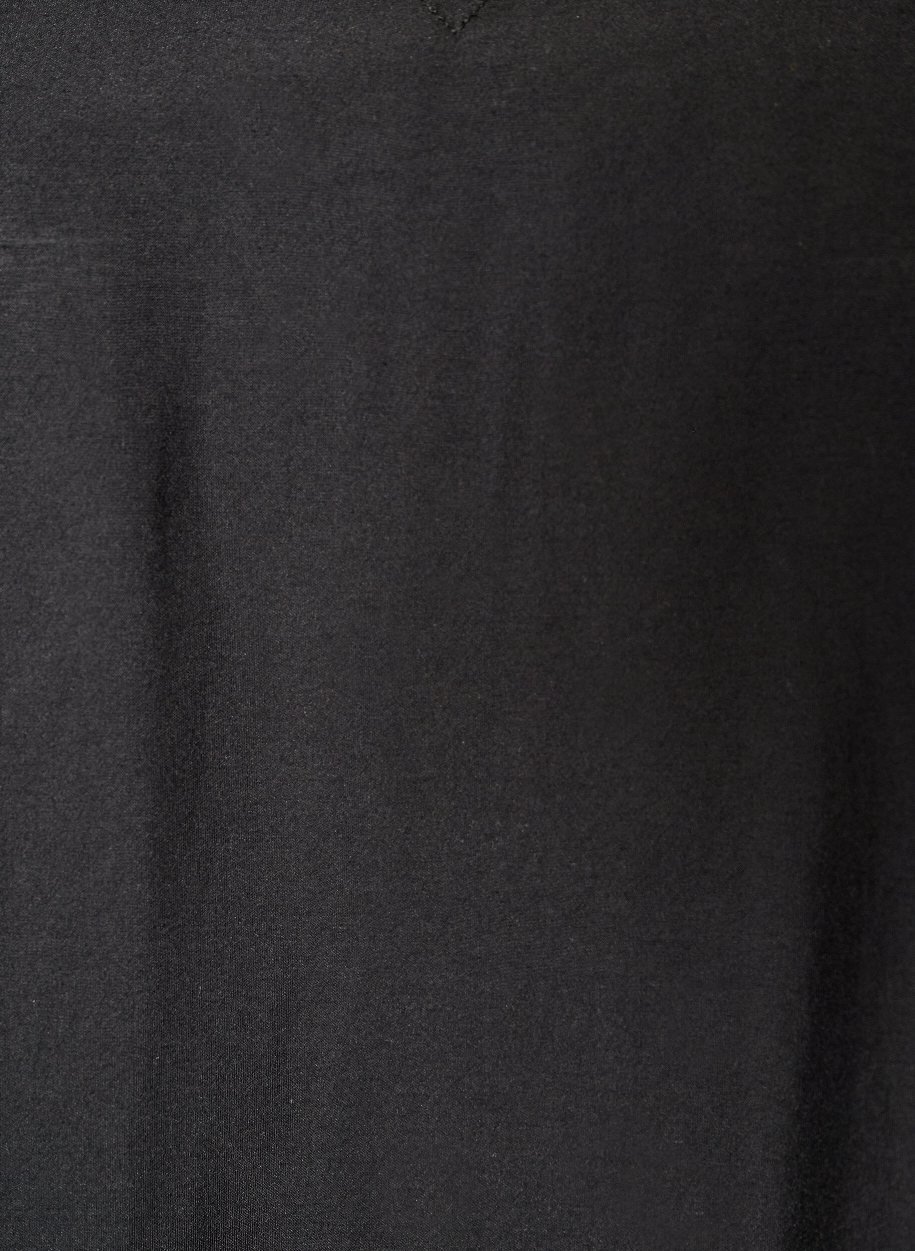 ZizziRobe courte coupe &eacute;vas&eacute;e avec col en V, Noir, Packshot image number 2