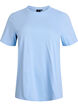 T-shirt basique en coton &agrave; col rond, Bleu, Packshot image number 0