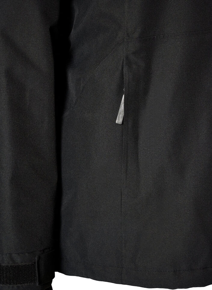 Veste de ski avec capuche et poches zipp&eacute;es, Noir, Packshot image number 3