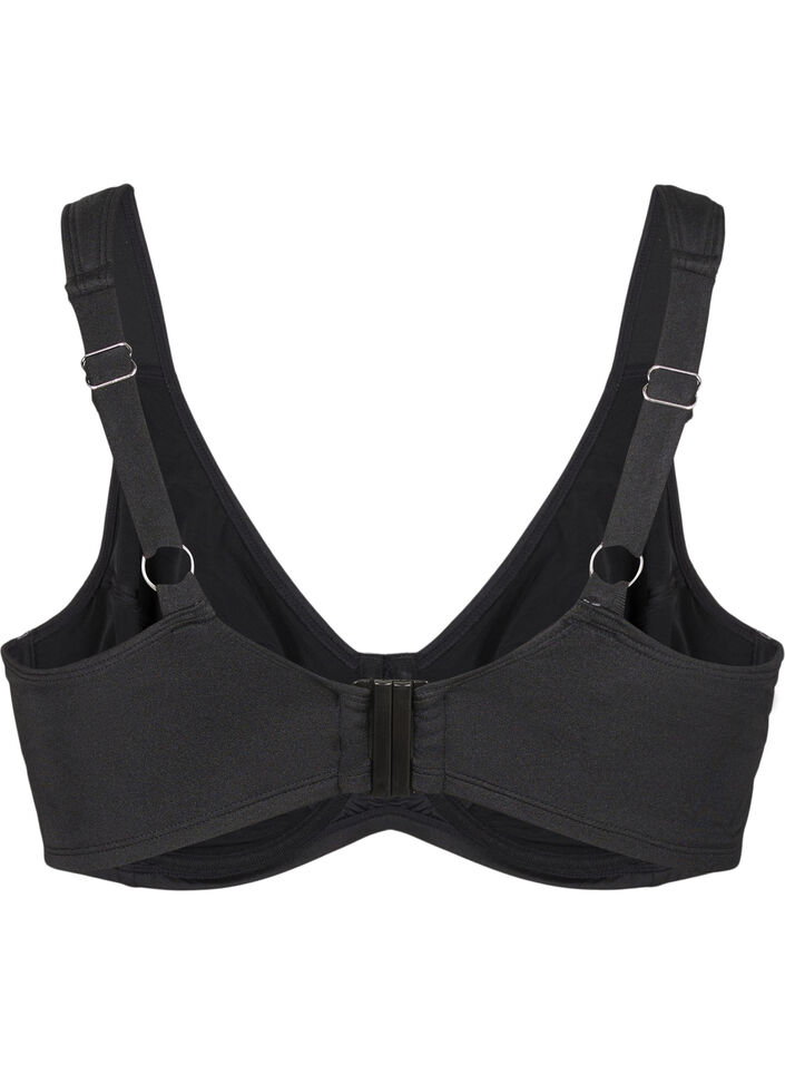 Haut de bikini couvrant avec armatures, Noir, Packshot image number 1