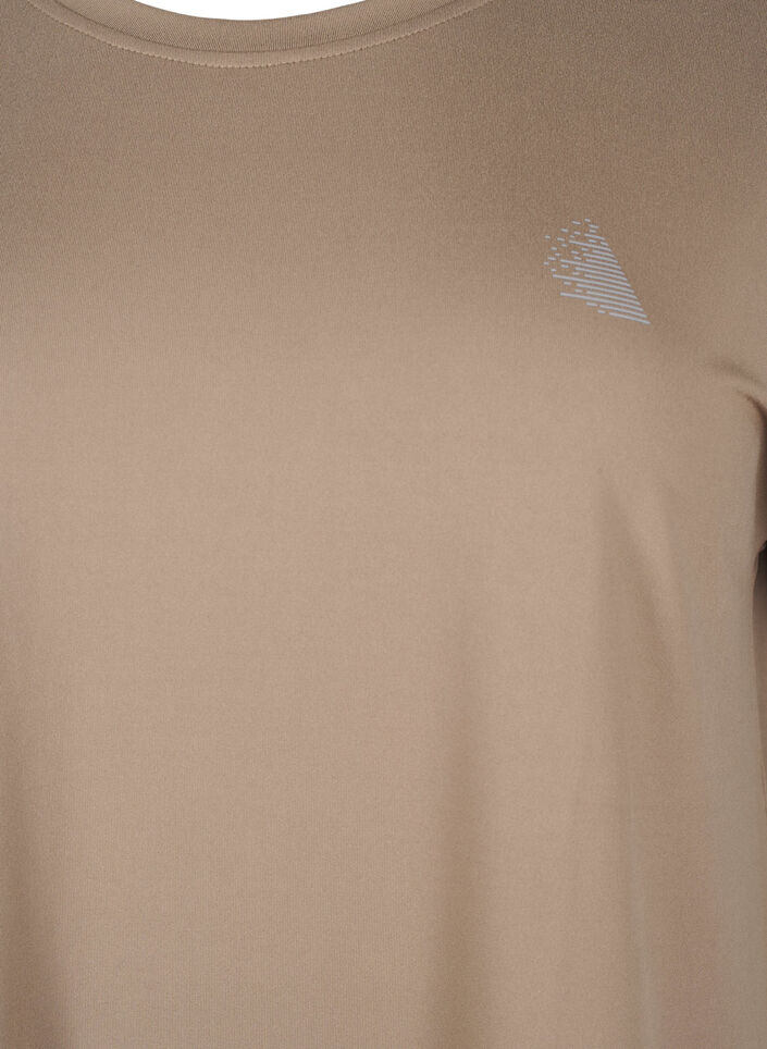 T-shirt de sport uni, Beige, Packshot image number 2
