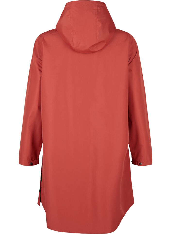 Veste de pluie avec poches et capuche, Bordeaux, Packshot image number 1