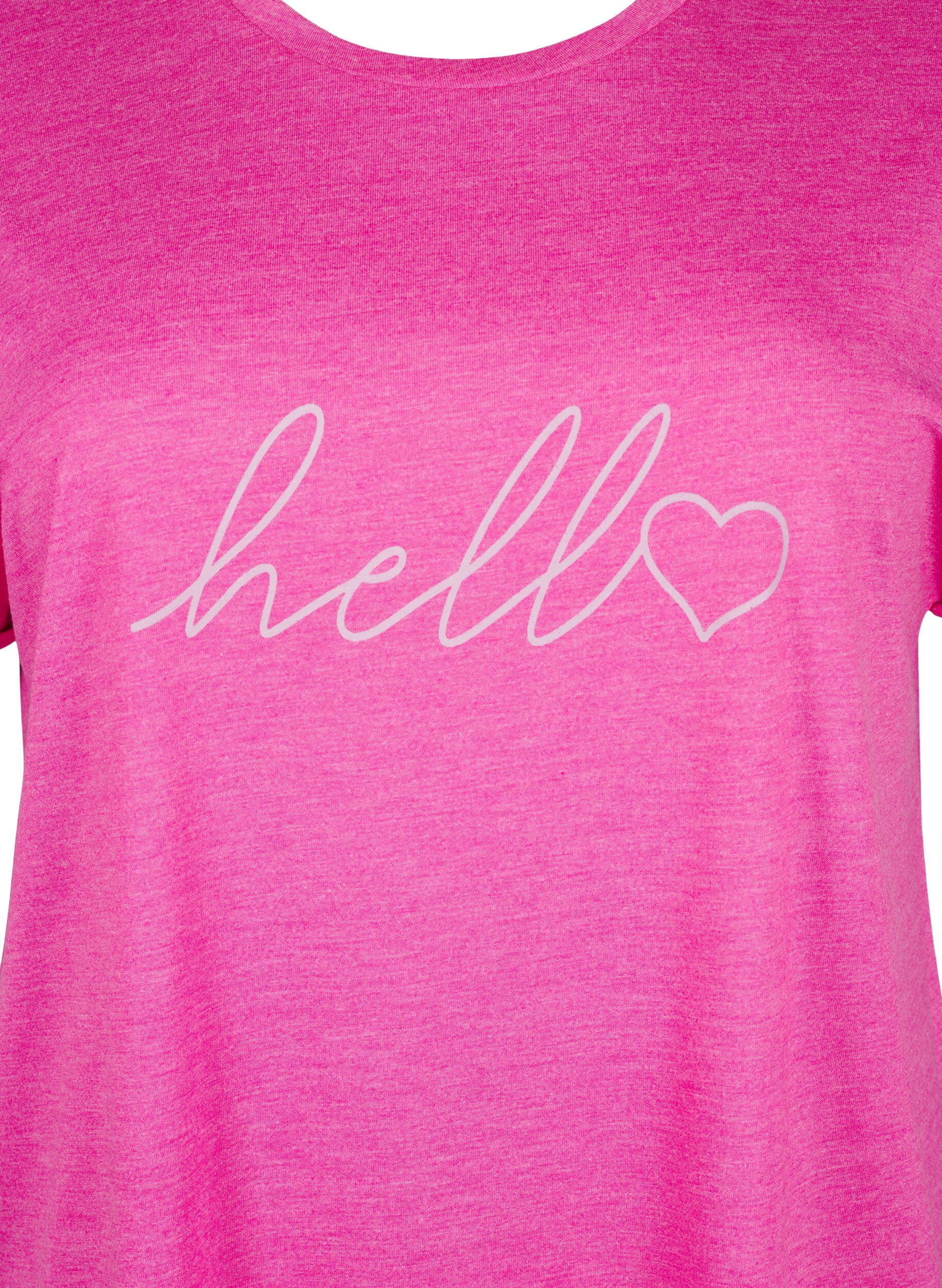 Zizzi Chemise de nuit &agrave; manches courtes avec imprim&eacute; texte, 9990, Packshot image number 2