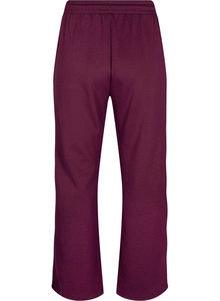 Pantalon ample en modal mélange, Bordeaux, Packshot image number 1