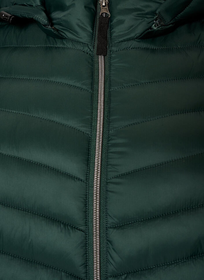 Veste l&eacute;g&egrave;re avec des poches et une capuche d&eacute;tachable, Vert fonc&eacute;, Packshot image number 2