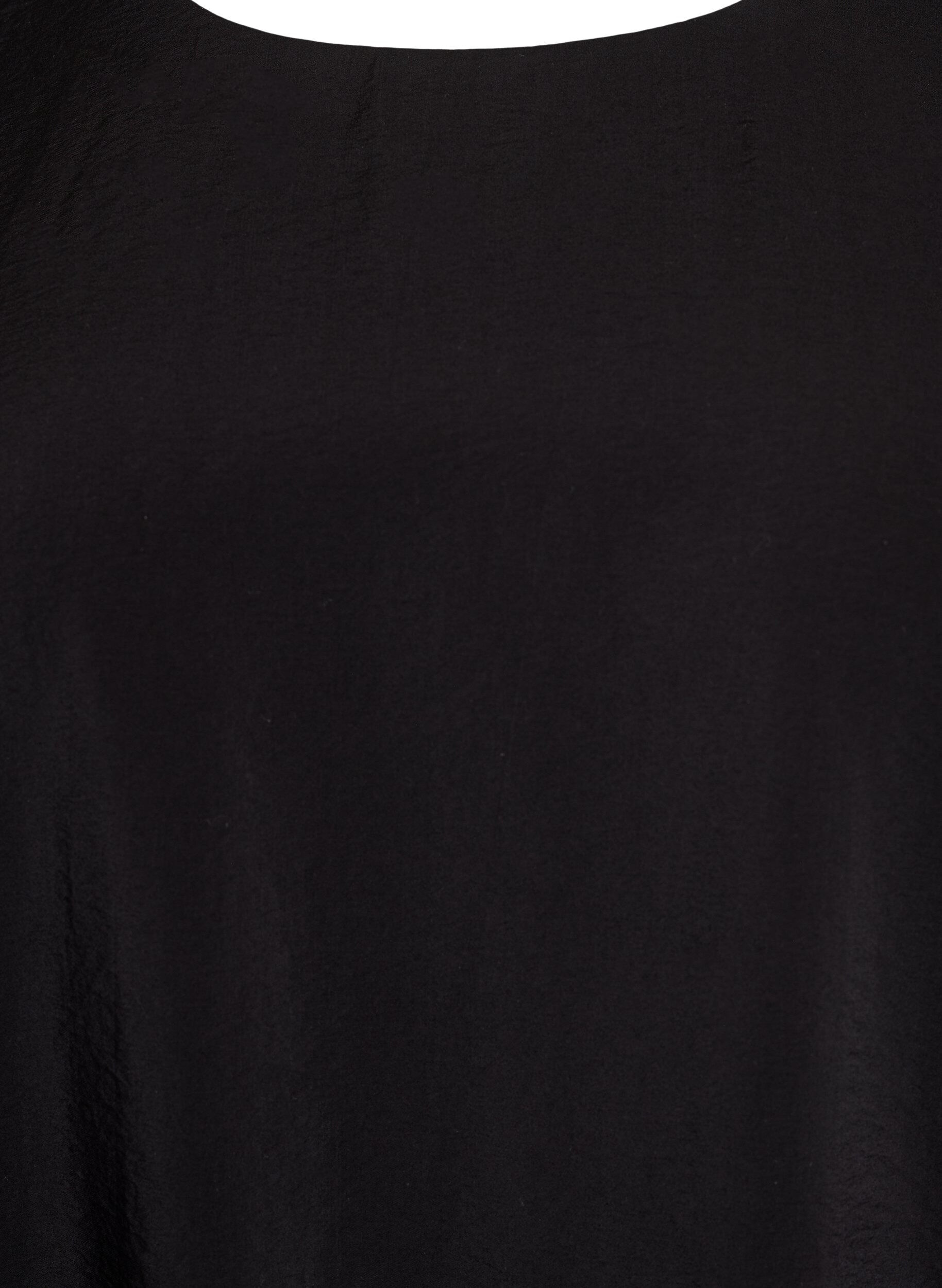 Zizzi Robe ballon mi-longue avec poches, Noir, Packshot image number 2