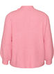 Pull c&ocirc;tel&eacute; &agrave; manches bouffantes et boutons, Rose, Packshot image number 1