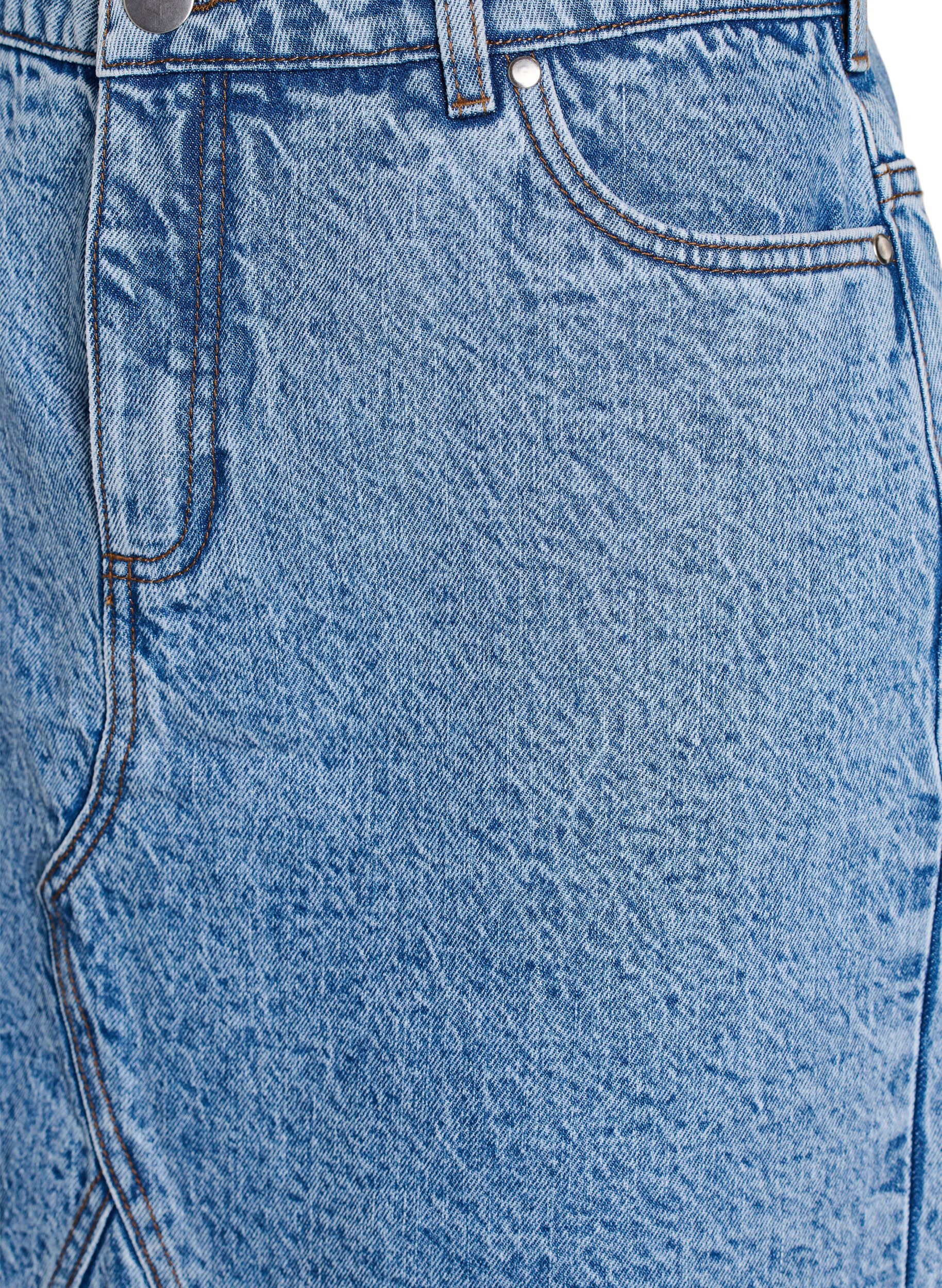 ZizziJupe courte en jean avec poches, Bleu Clair, Packshot image number 2