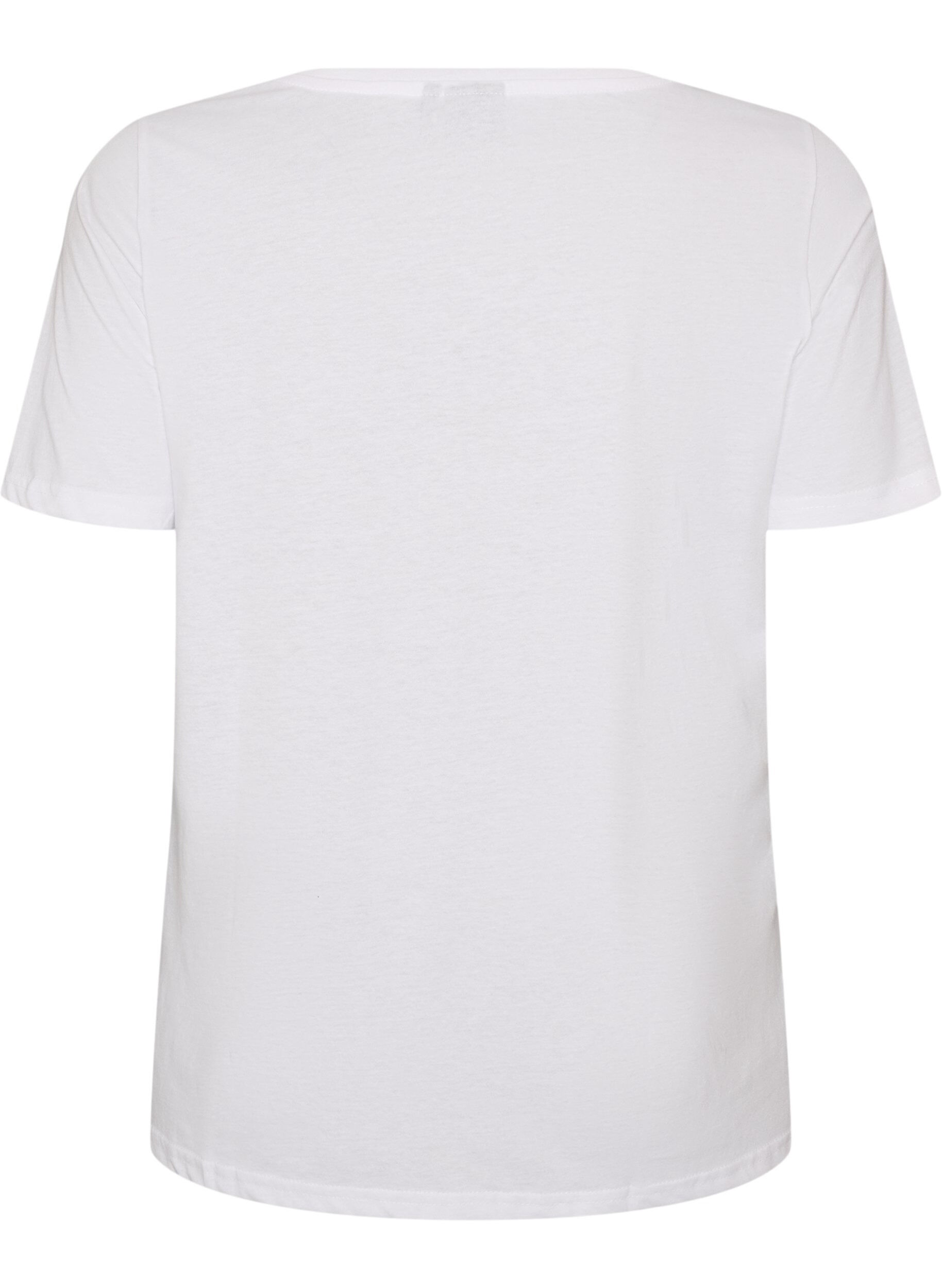 ZizziT-shirt imprim&eacute;, Blanc, Packshot image number 1