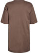 Robe t-shirt en coton jusqu'aux genoux, Marron, Packshot image number 1