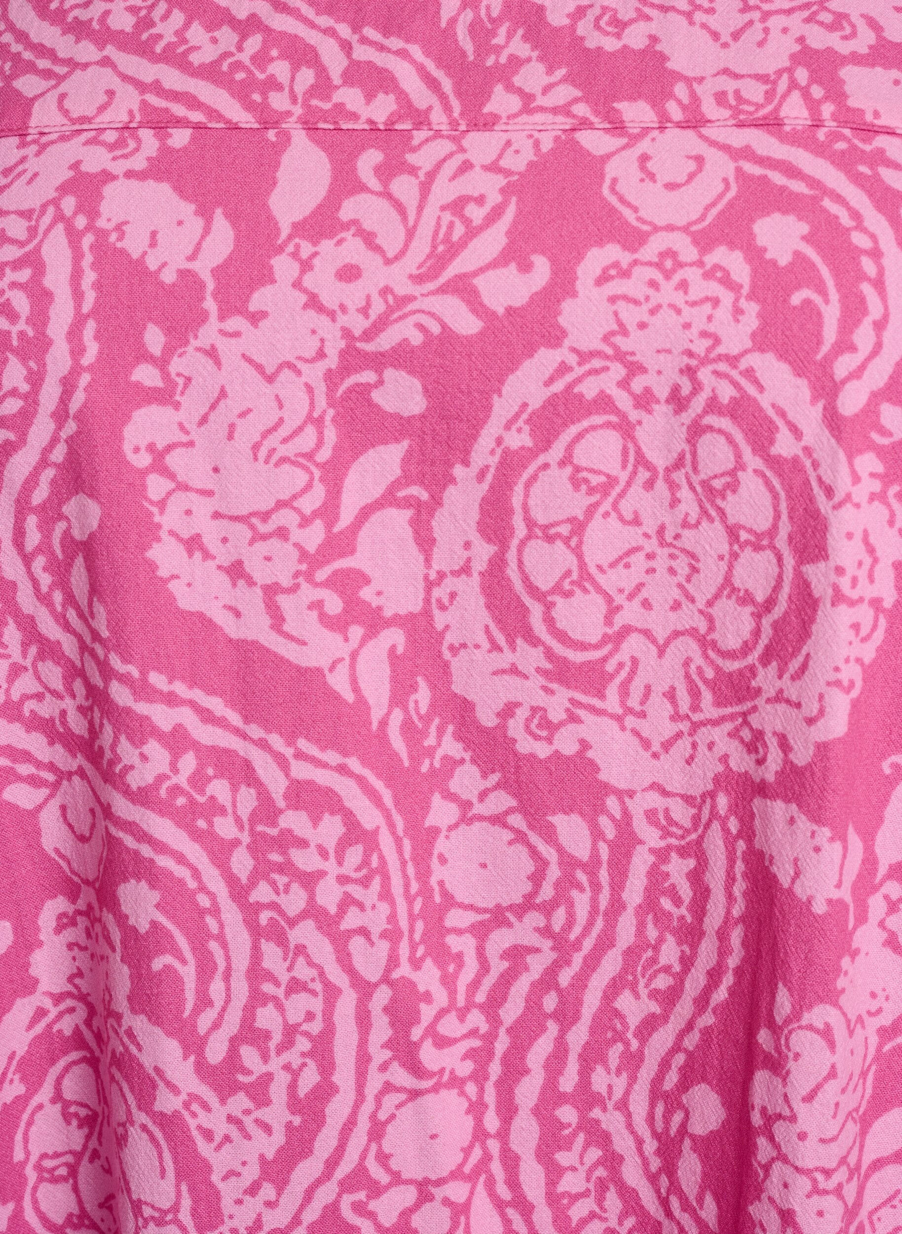 Zizzi Robe en coton imprim&eacute; &agrave; manches courtes, Rose, Packshot image number 2
