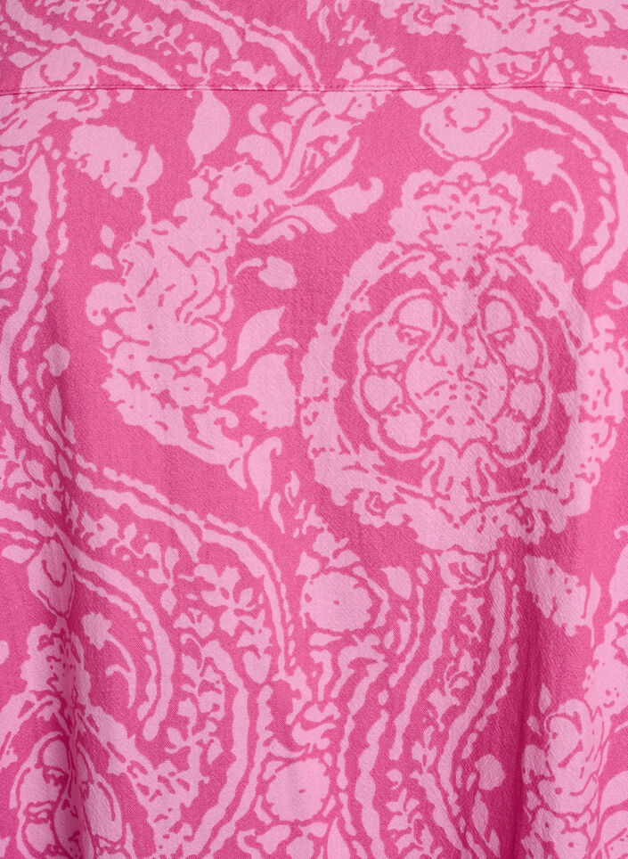 Robe en coton à manches courtes avec imprimé, Rose, Packshot image number 2