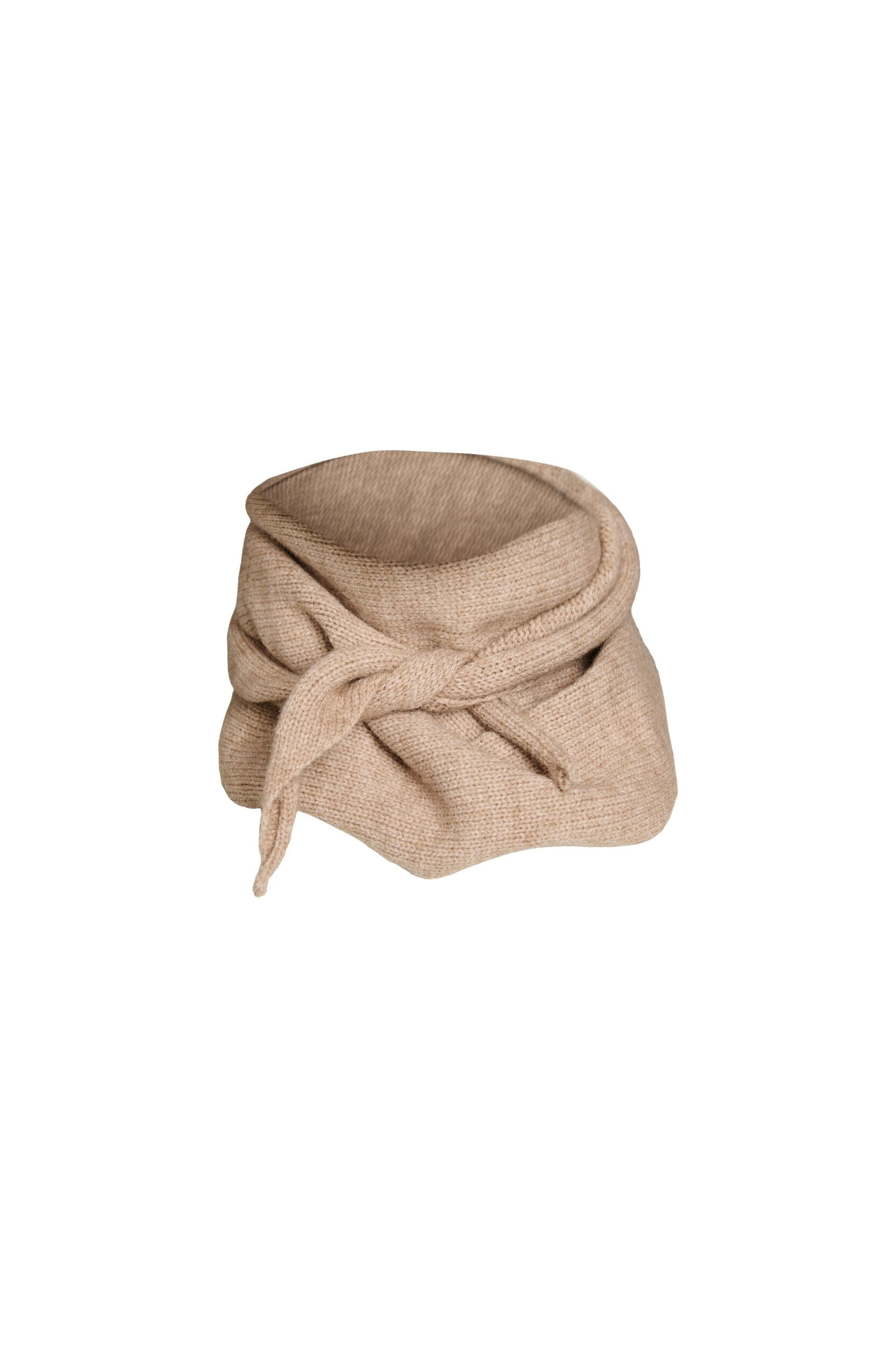 Zizzi&Eacute;charpe triangle tricot&eacute;e, Beige, Packshot image number 2