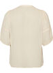 Blouse en seersucker avec lien &agrave; nouer, Beige, Packshot image number 1