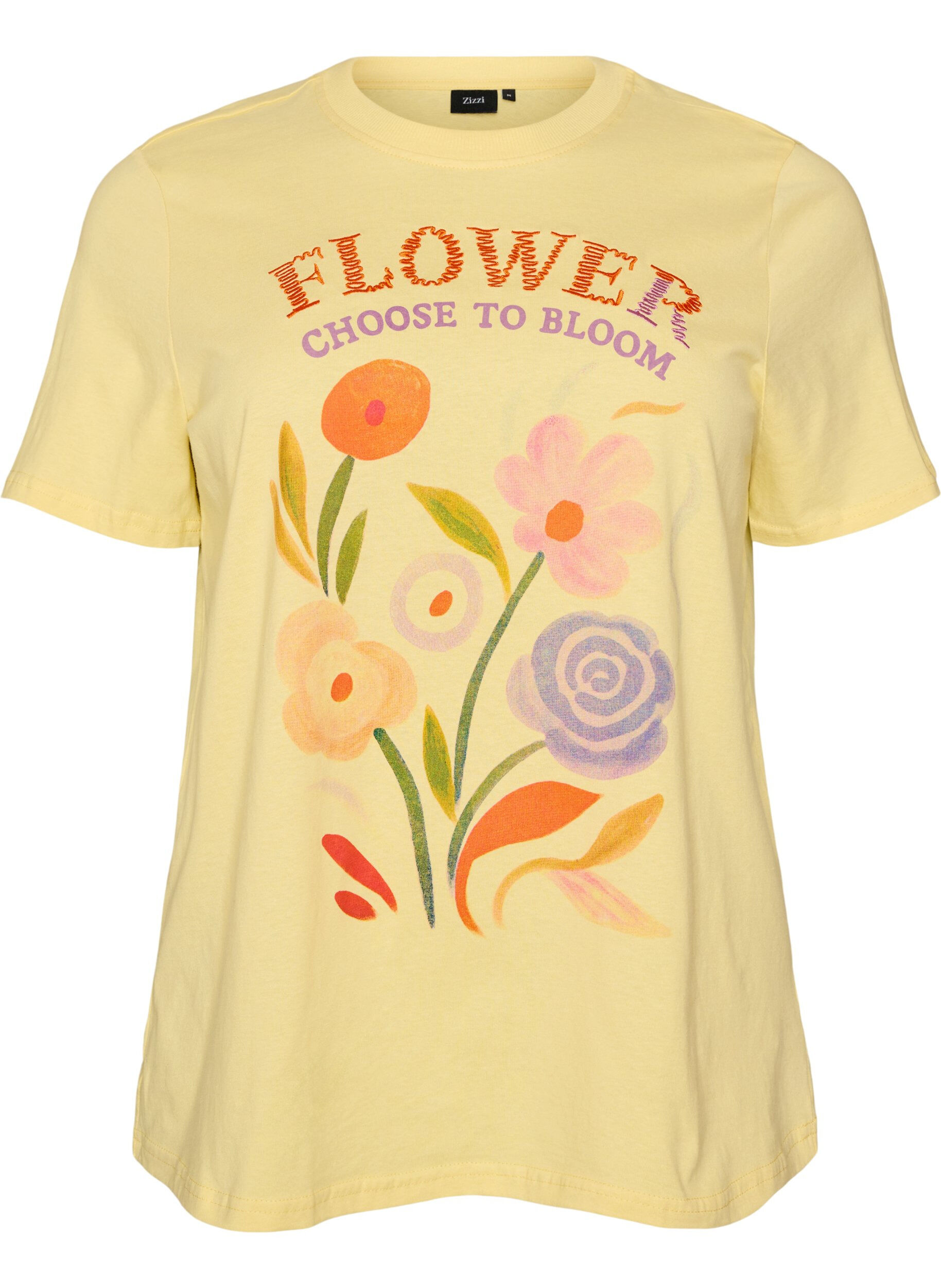 T-shirt en coton avec imprim&eacute;
